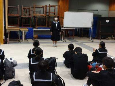 修学旅行結団式