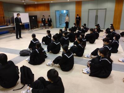 修学旅行結団式