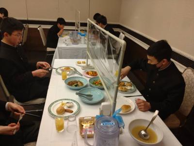 修学旅行朝食・退館式