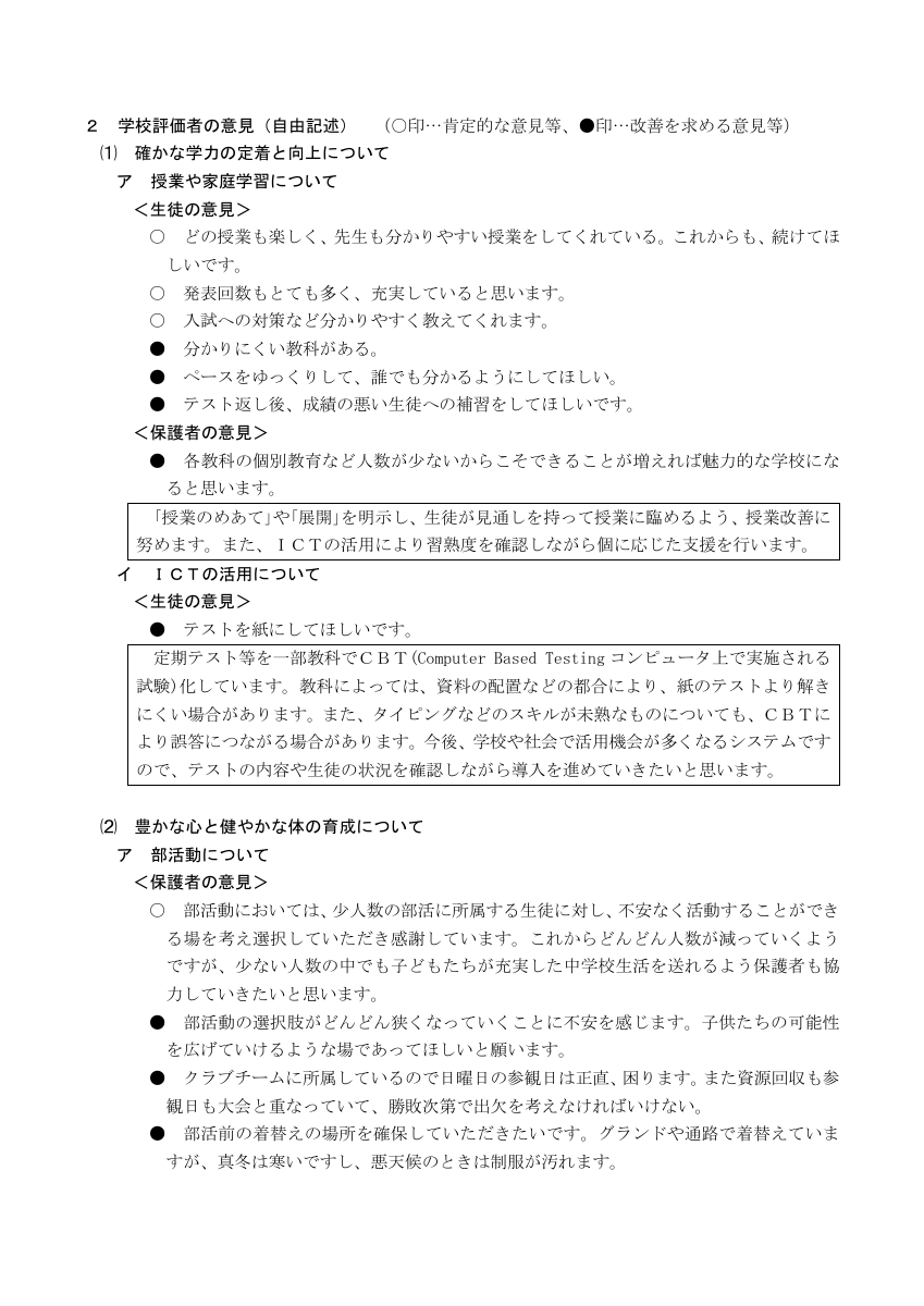 令和5年度　学校評価.pdfの4ページ目のサムネイル